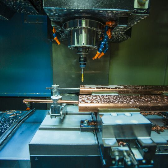obróka cnc miedzi
